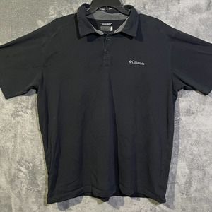 Columbia Omni-shade Men's Blackn Polo Sz L
